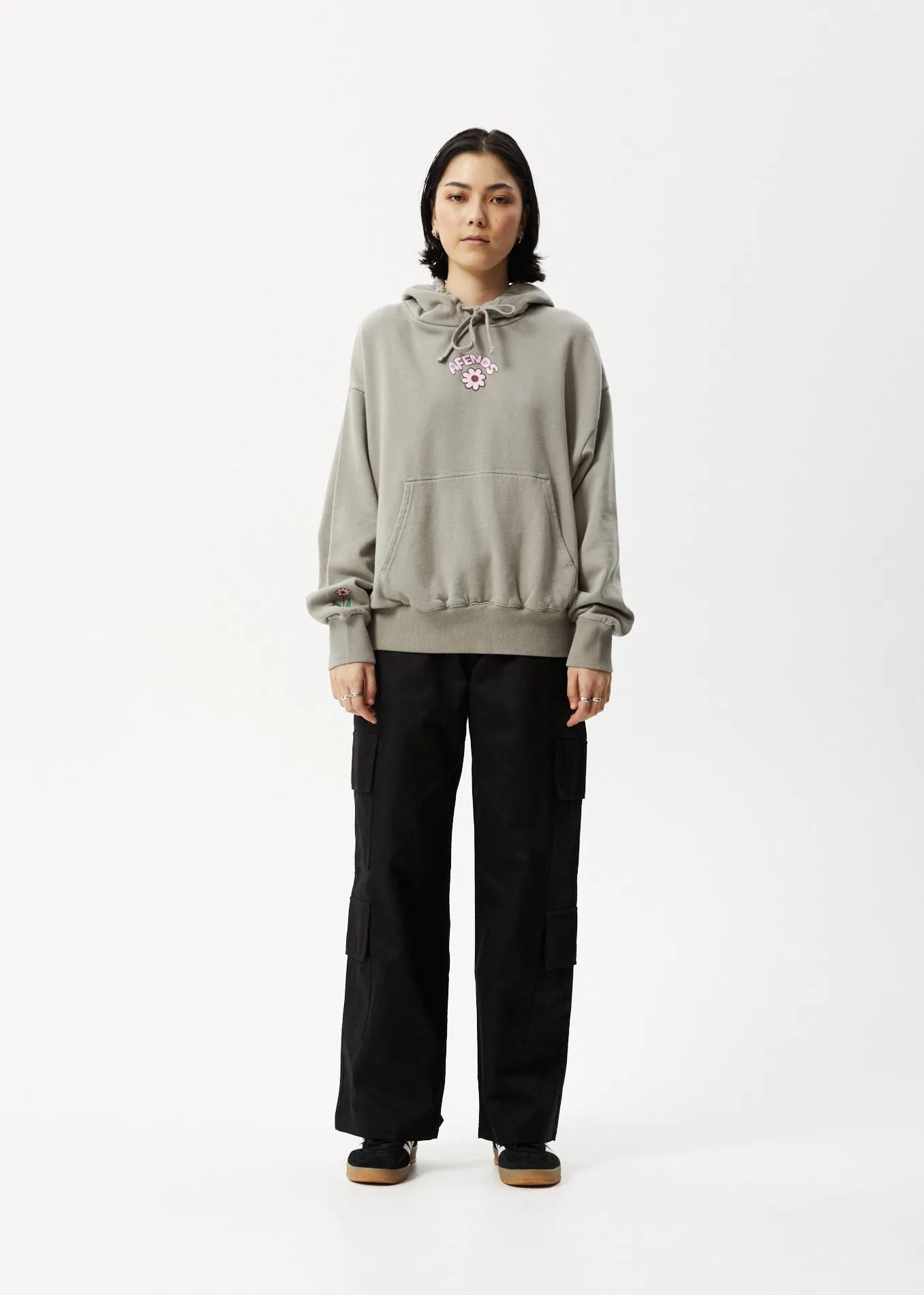 Afends Womens Flower - Hoodie - Olive