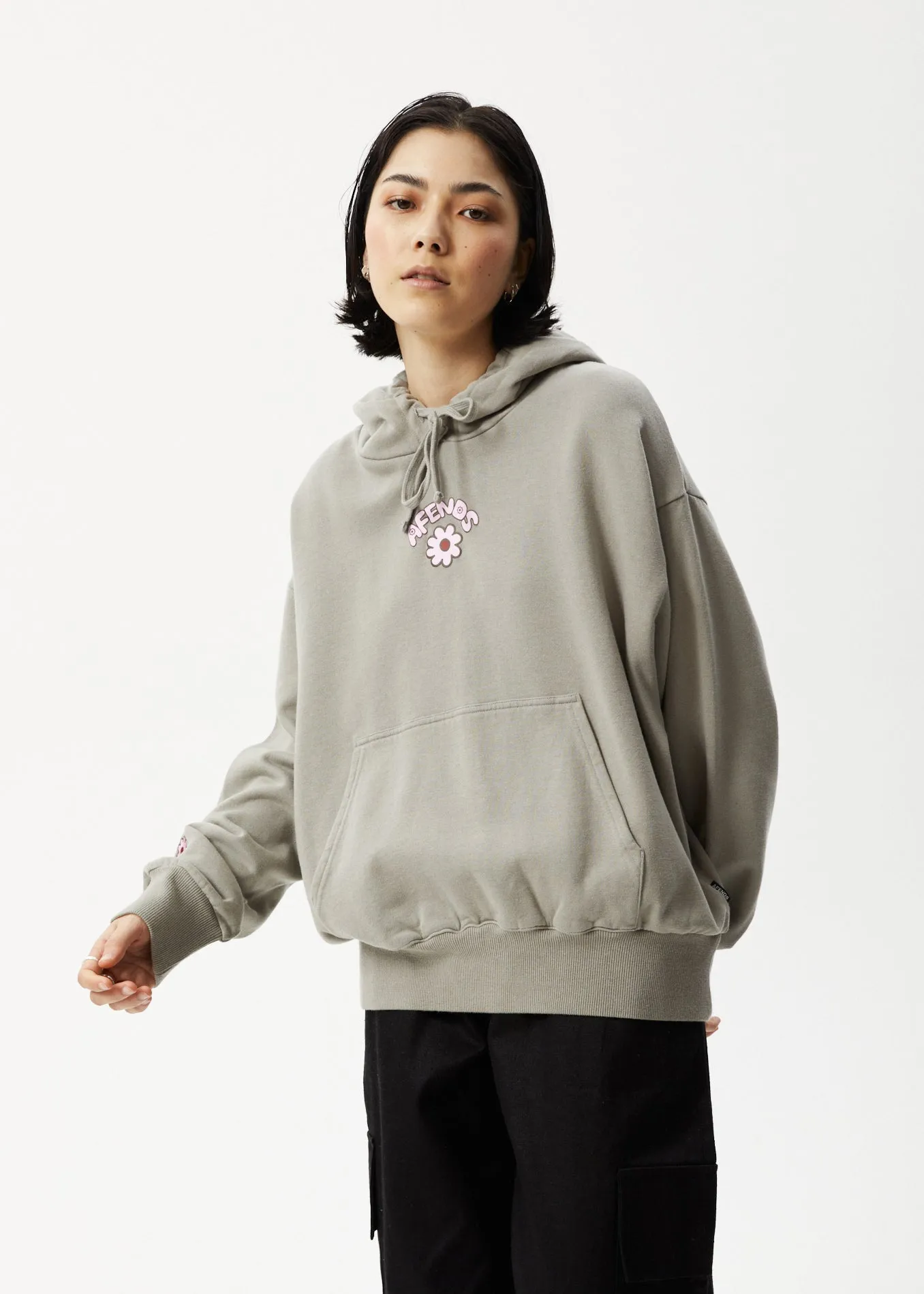 Afends Womens Flower - Hoodie - Olive