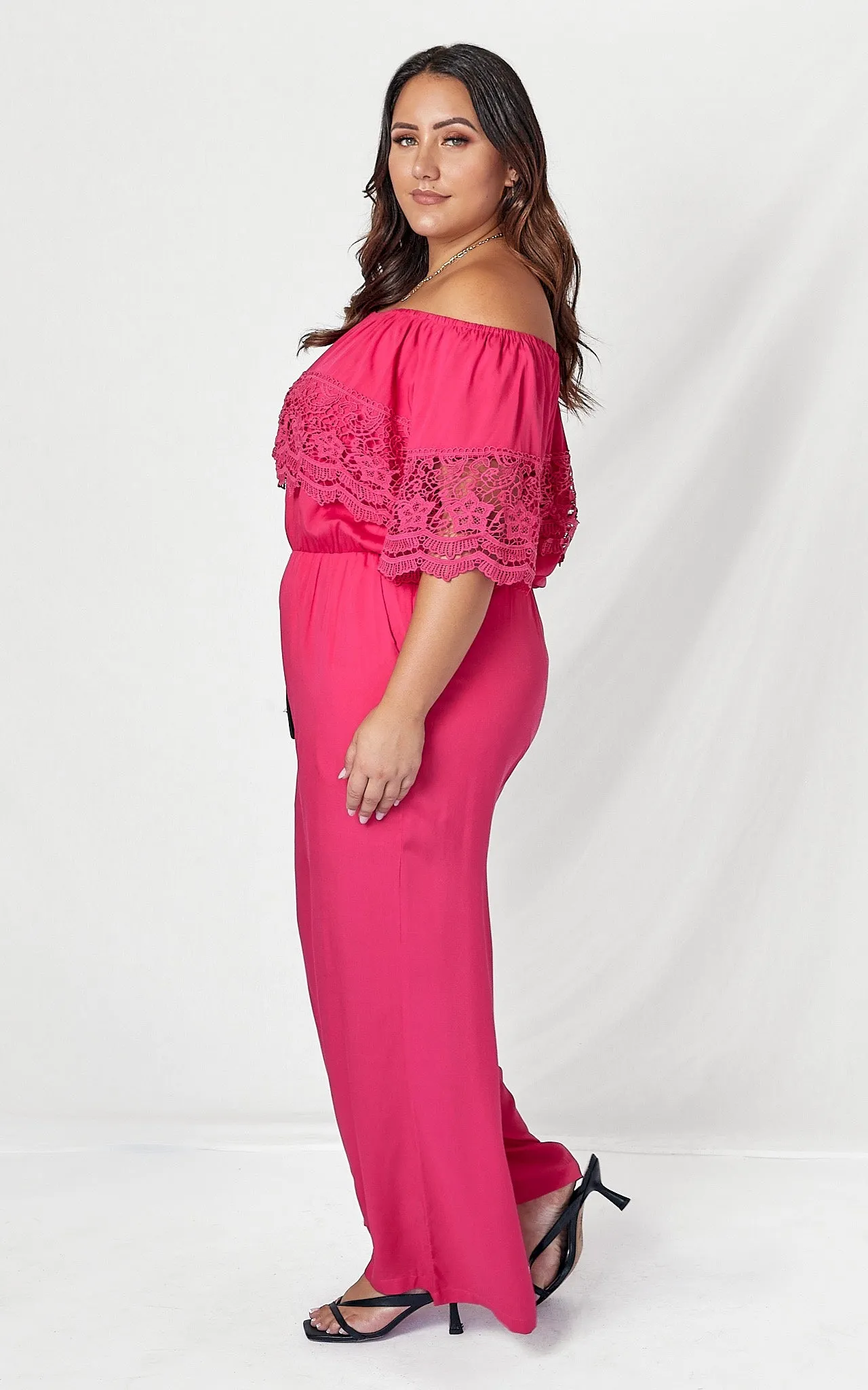 Arcadia Jumpsuit - Deep Pink