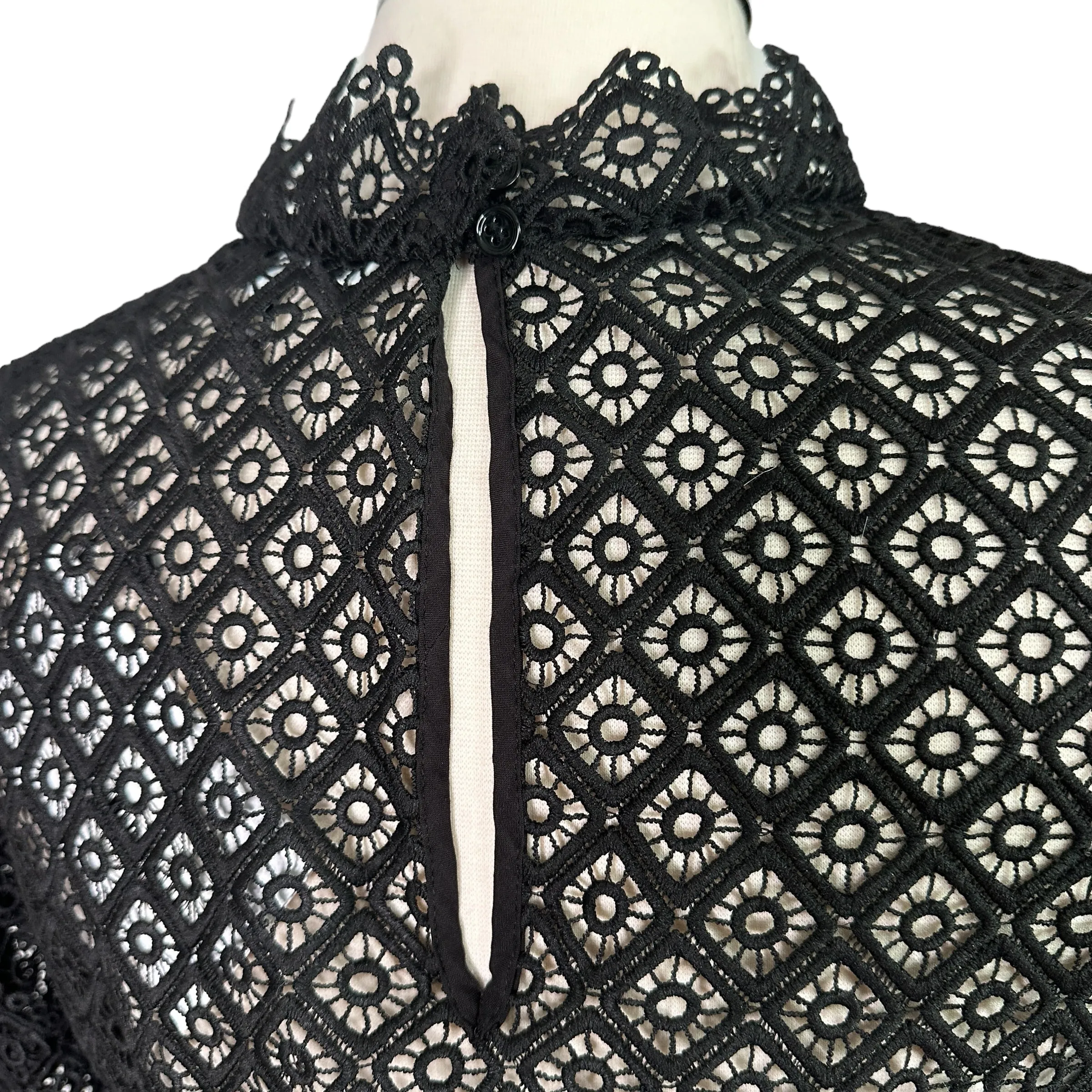 Black Lace Blouse - XS