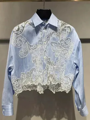 Blue Collar Lace Shirt