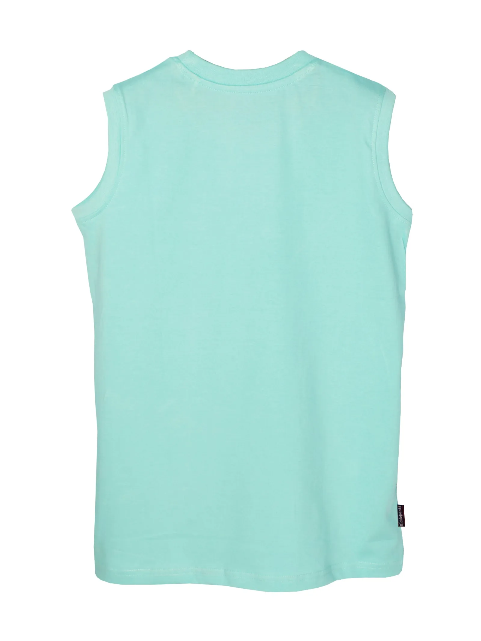 Boys Printed Sleeveless Tee & Knit Knee length Basic Short Set