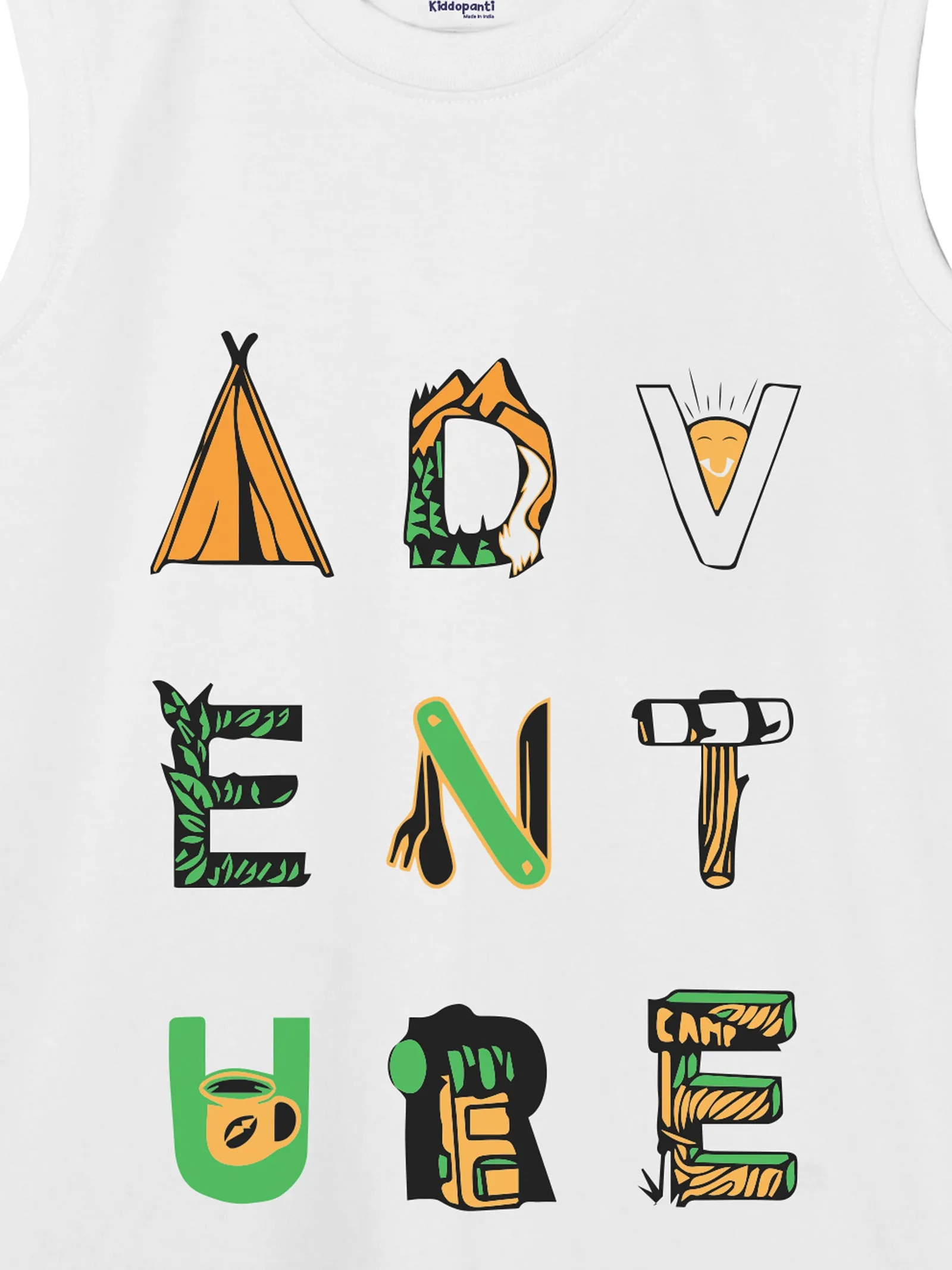 Boys Printed Sleeveless Tee & Knit Knee length Basic Short Set
