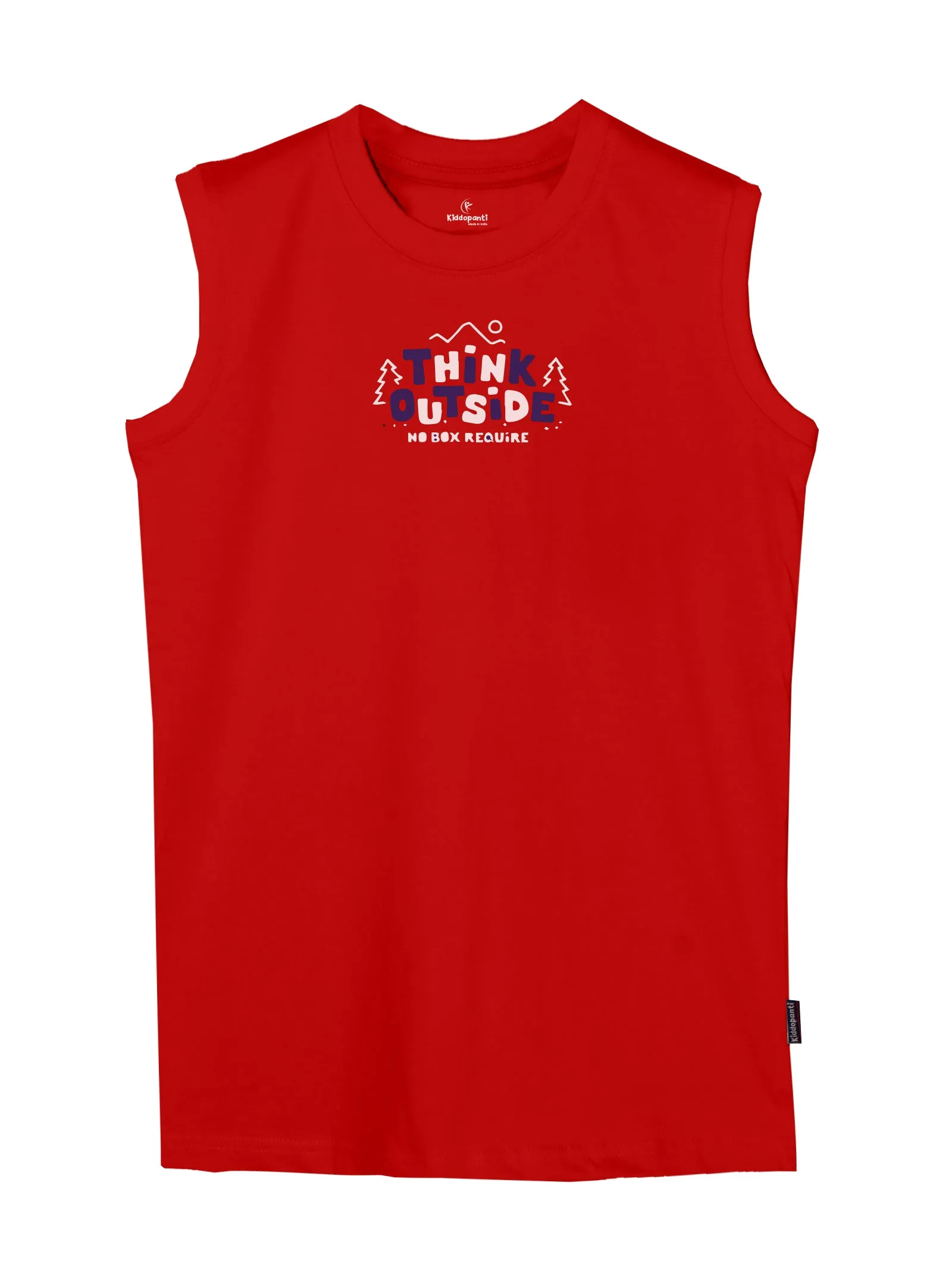 Boys Printed Sleeveless Tee & Knit Knee length Basic Short Set