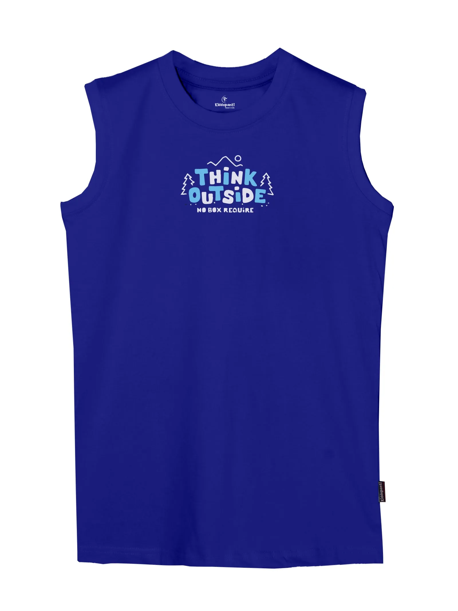 Boys Printed Sleeveless Tee & Knit Knee length Basic Short Set
