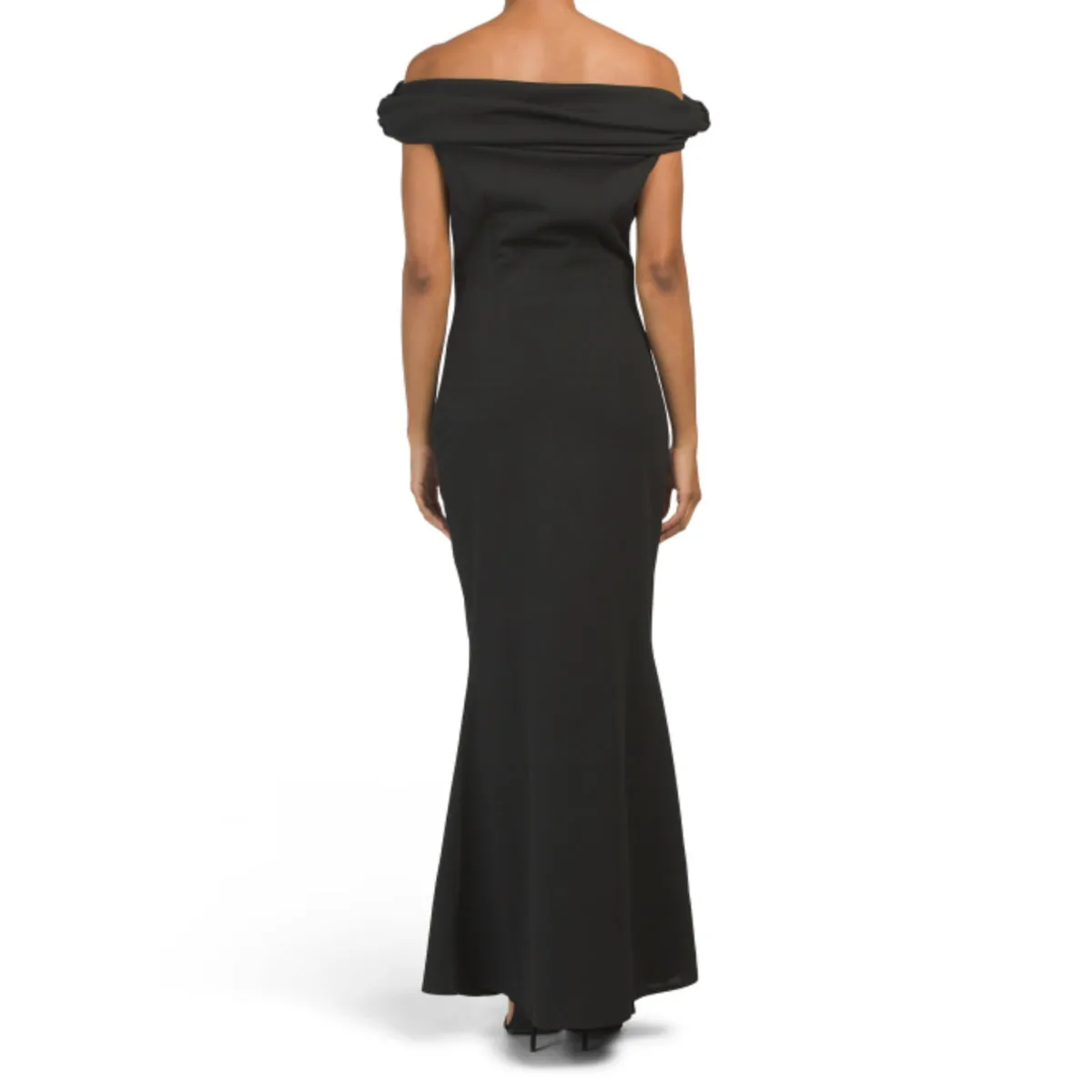 CARLA CONTI Made In Italy Off The Shoulder Front Slit Gown Maxi Dress