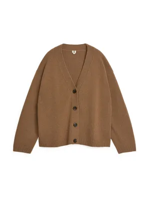 Cashmere-wool cardigan