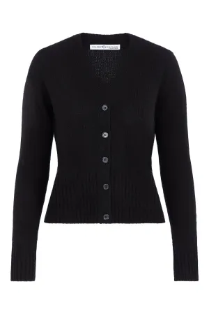 Chrissy V Neck Cardigan- Black