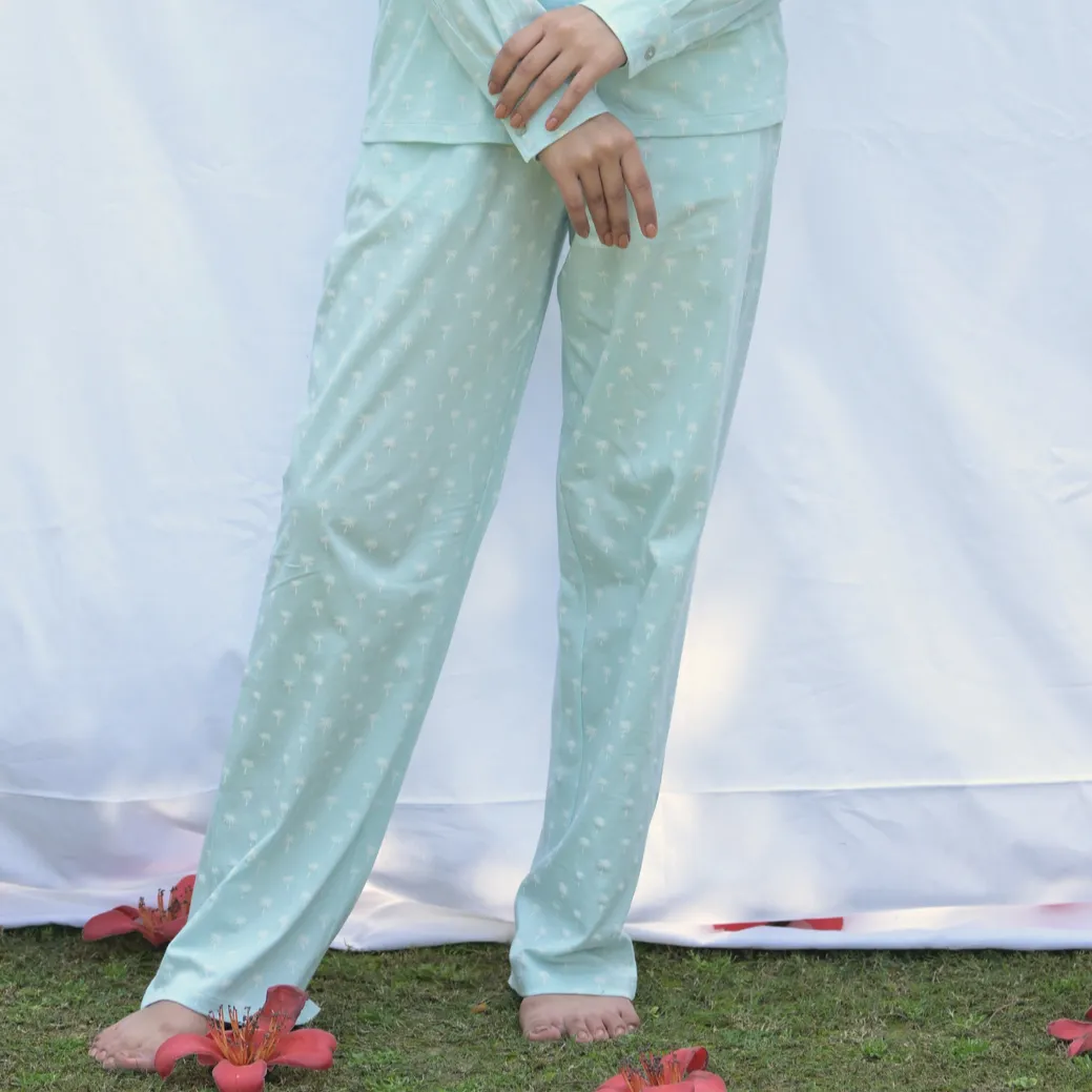 Cosy cocoon PJ  Blue Polka Dot (bottom)
