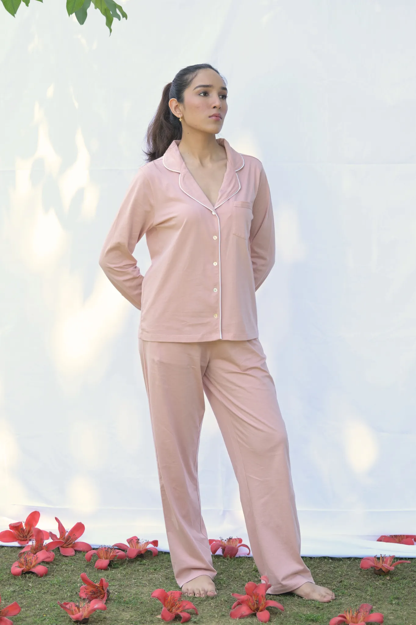 Cosy cocoon PJ  Blue Polka Dot (bottom)