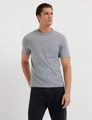 Cotton Jersey Basic Fit Crewneck T-Shirt | Grey