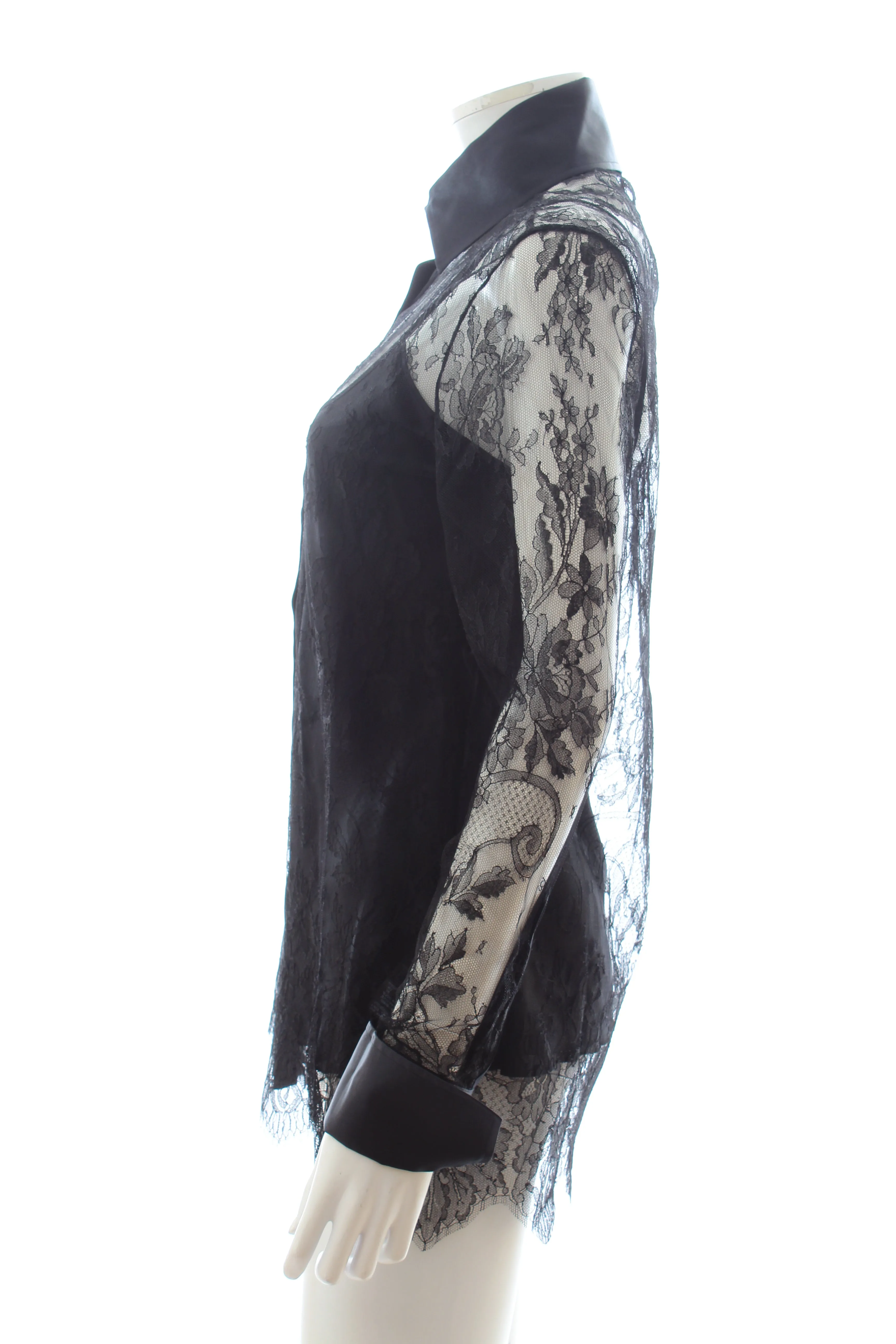 Ermanno Scervino Silk-Trimmed Lace Shirt