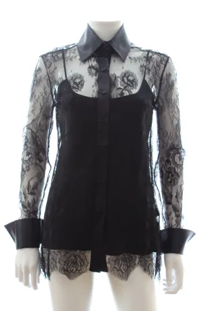 Ermanno Scervino Silk-Trimmed Lace Shirt