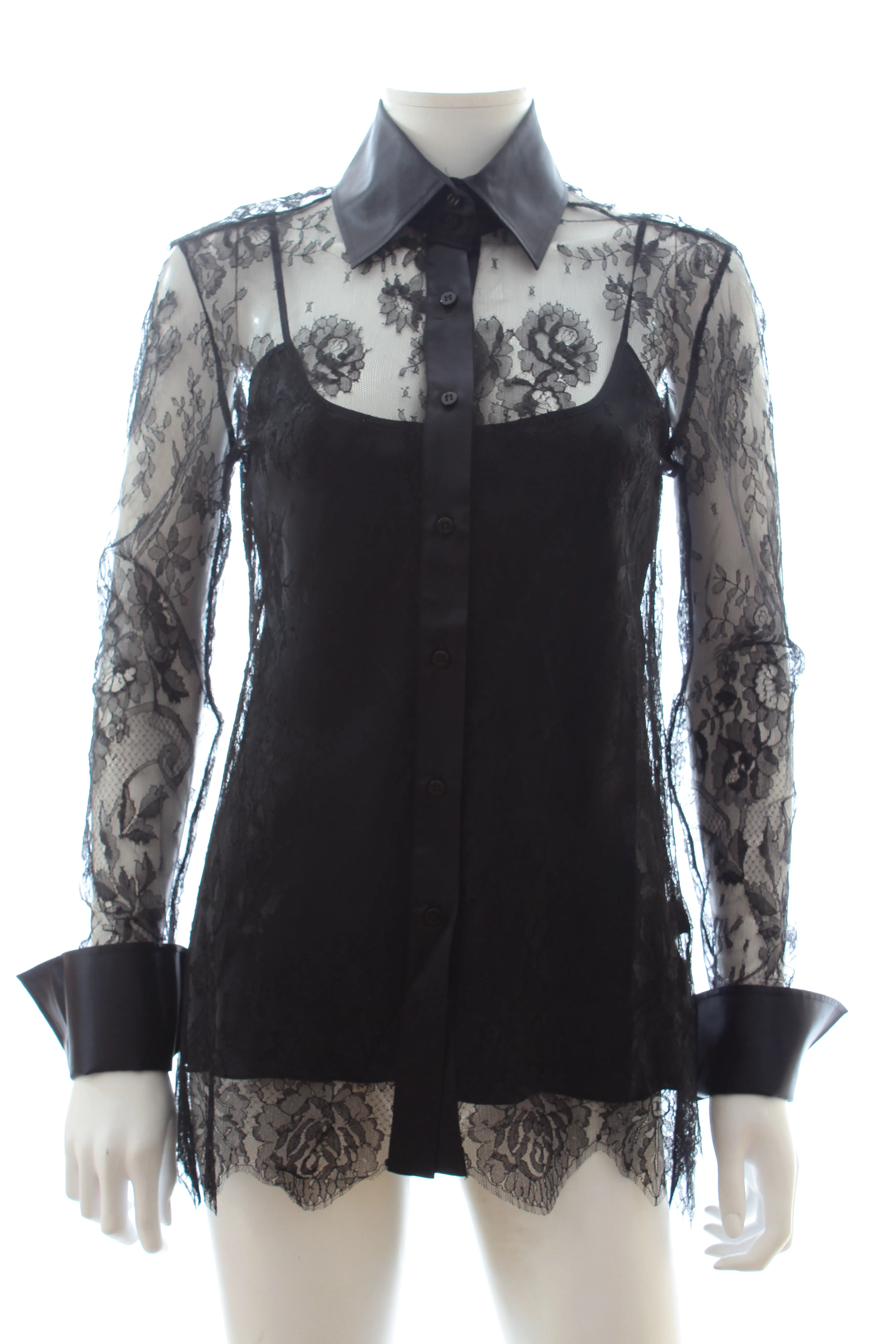Ermanno Scervino Silk-Trimmed Lace Shirt