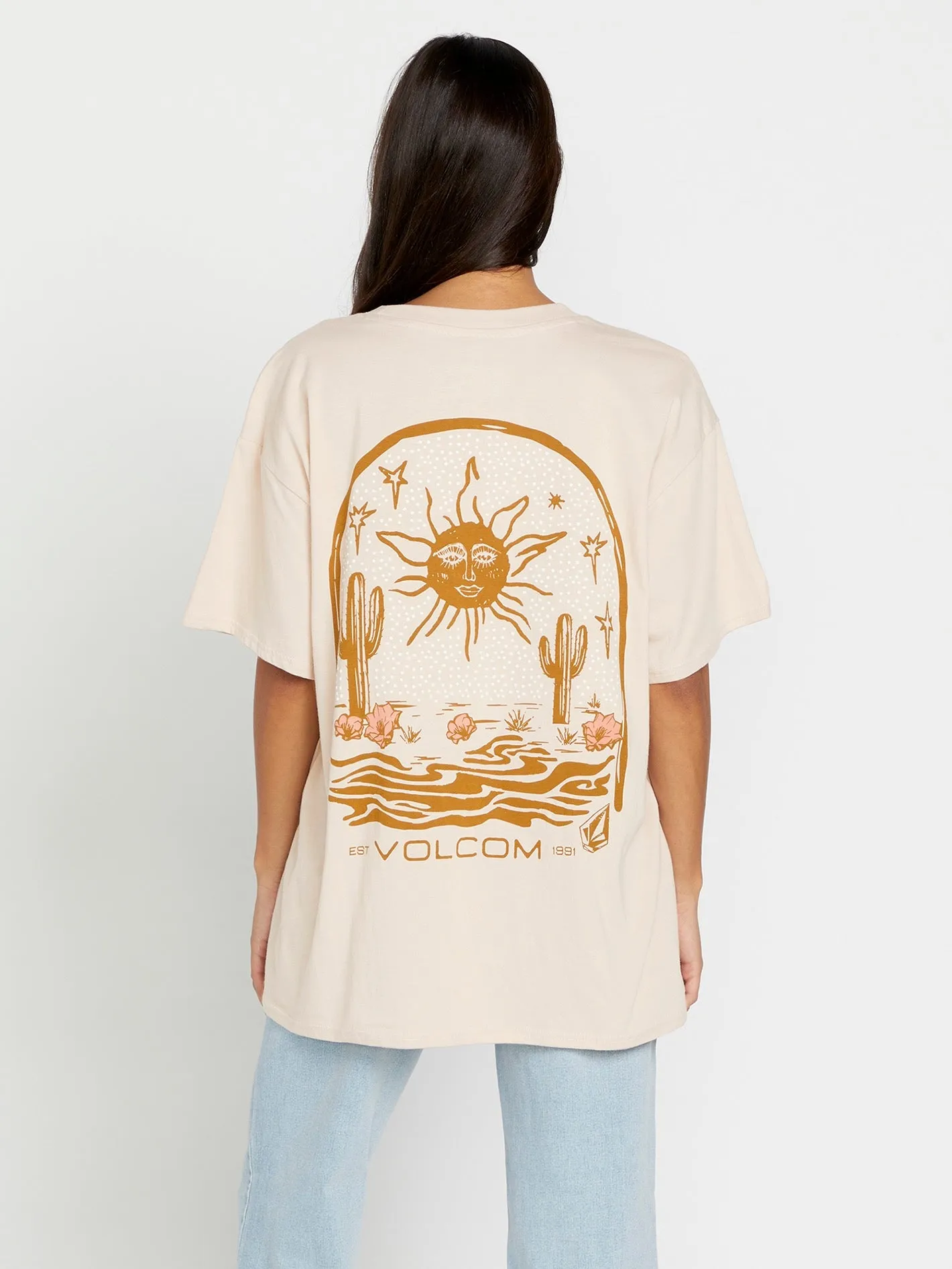 Farm to Yarn Stones Throw Tee - Dusty Rose