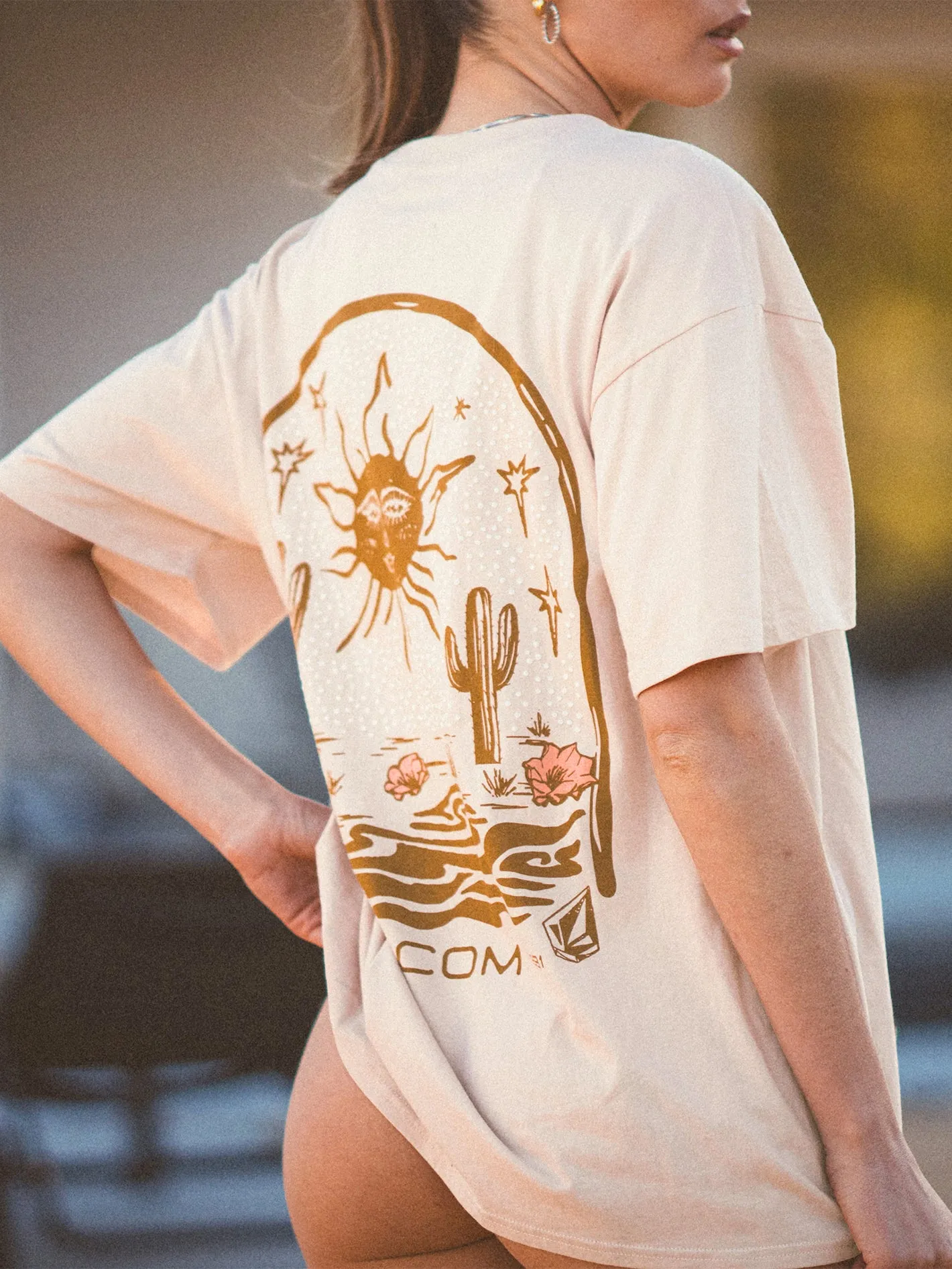 Farm to Yarn Stones Throw Tee - Dusty Rose