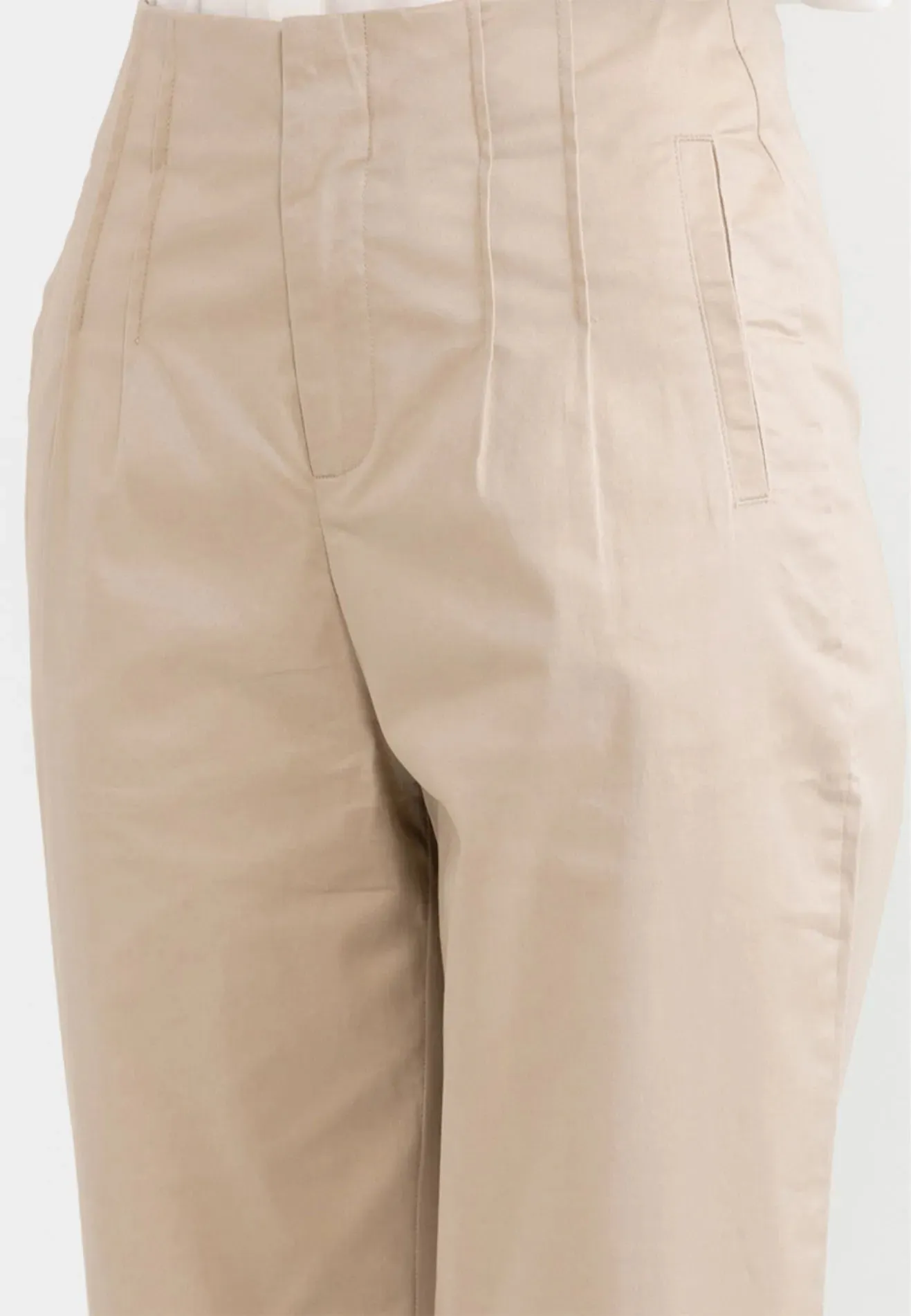 Front Pleated Straight Pants