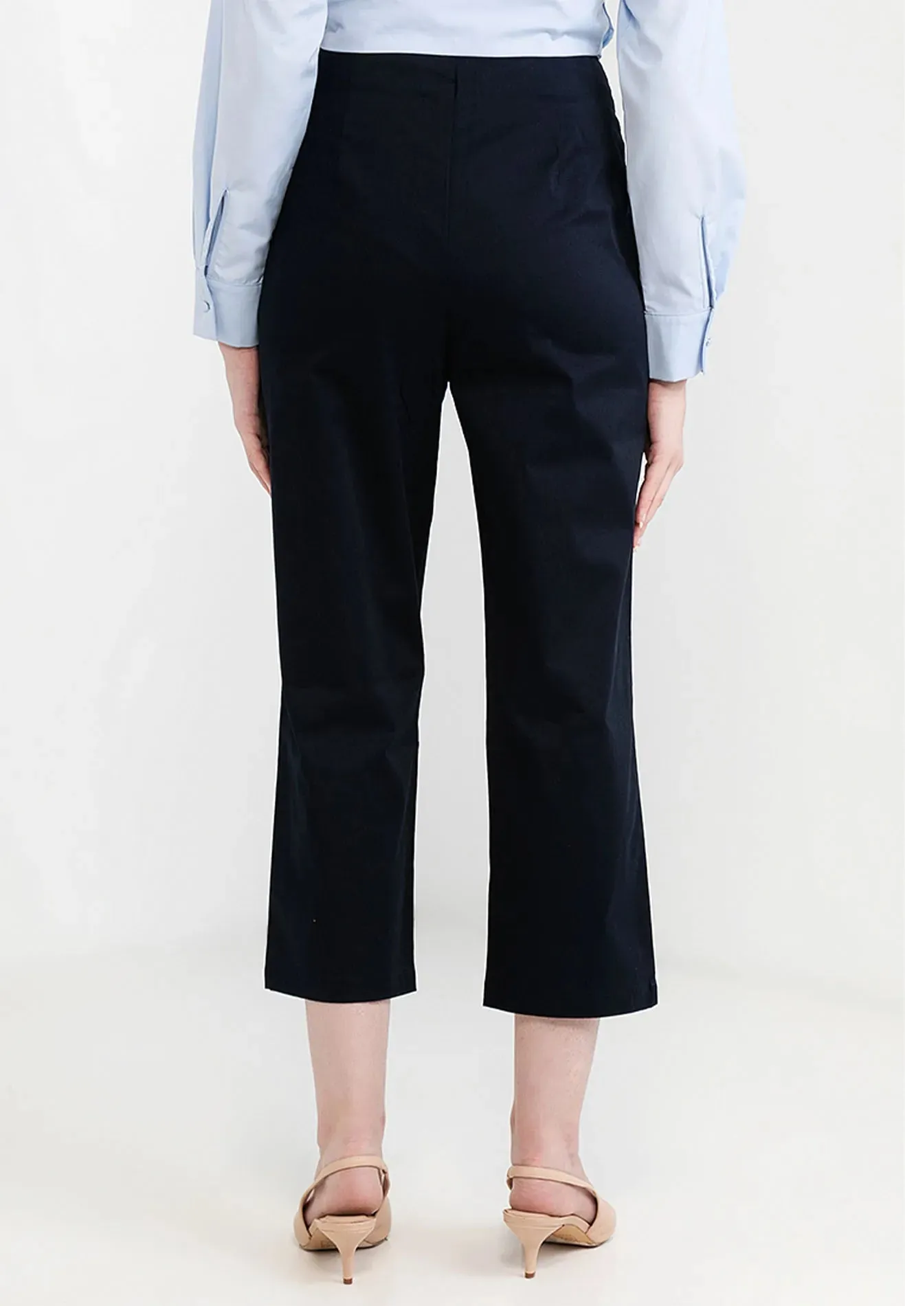 Front Pleated Straight Pants