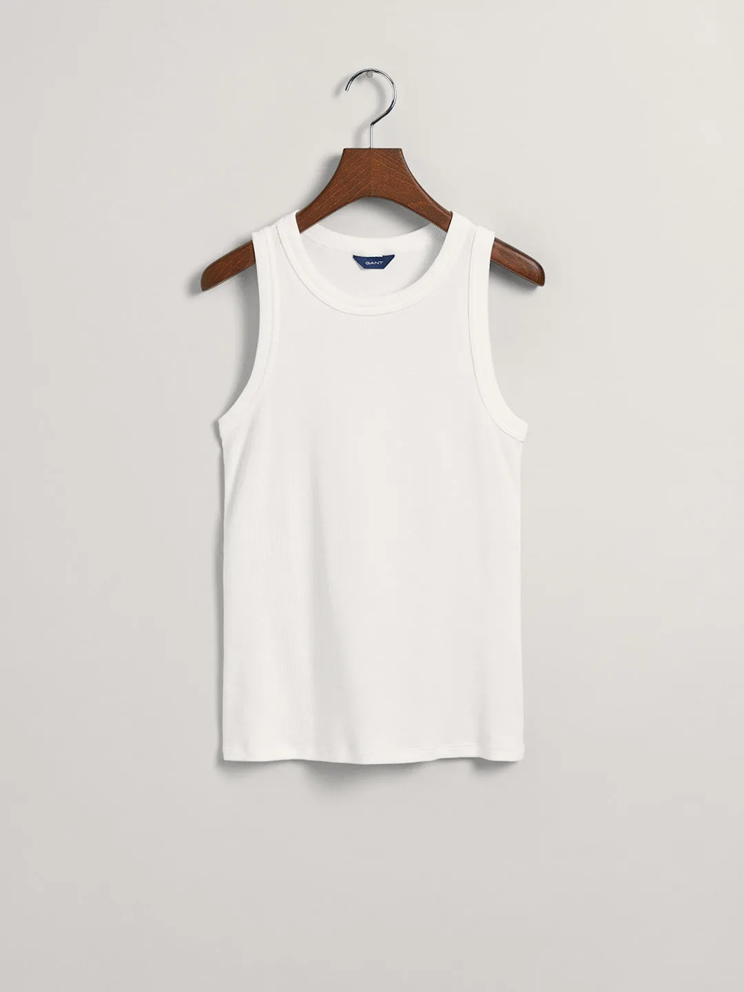Gant White Preppy Slim Fit Tank Top