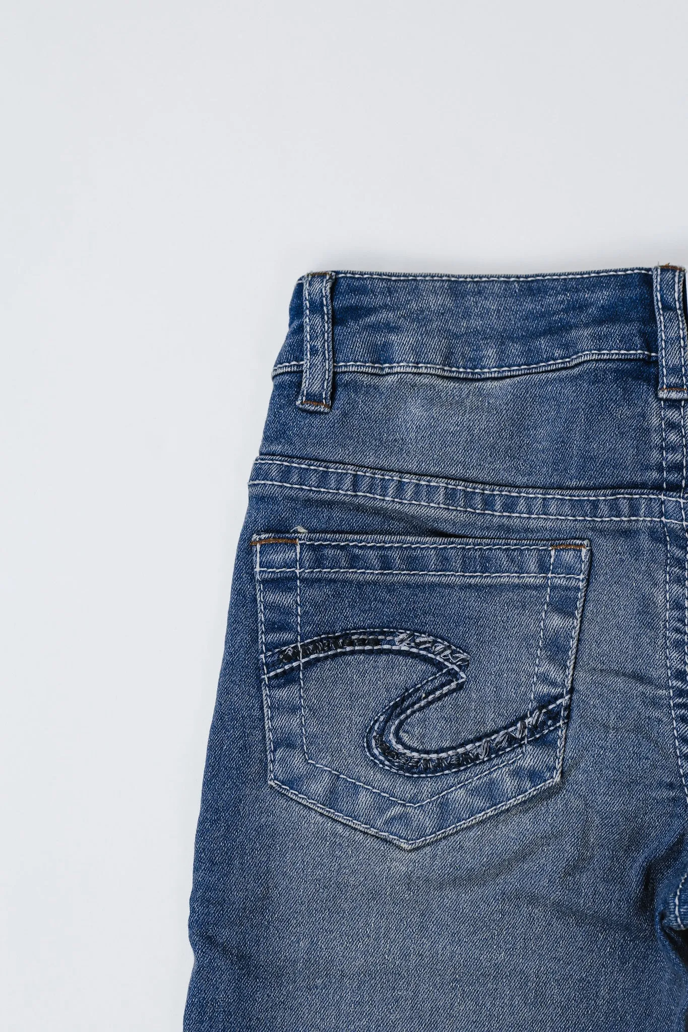 Girls Dark Wash Bootcut Silver Jeans