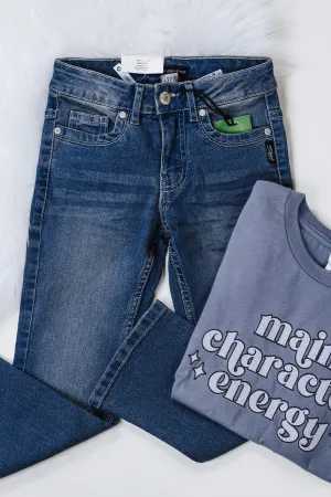 Girls Dark Wash Bootcut Silver Jeans
