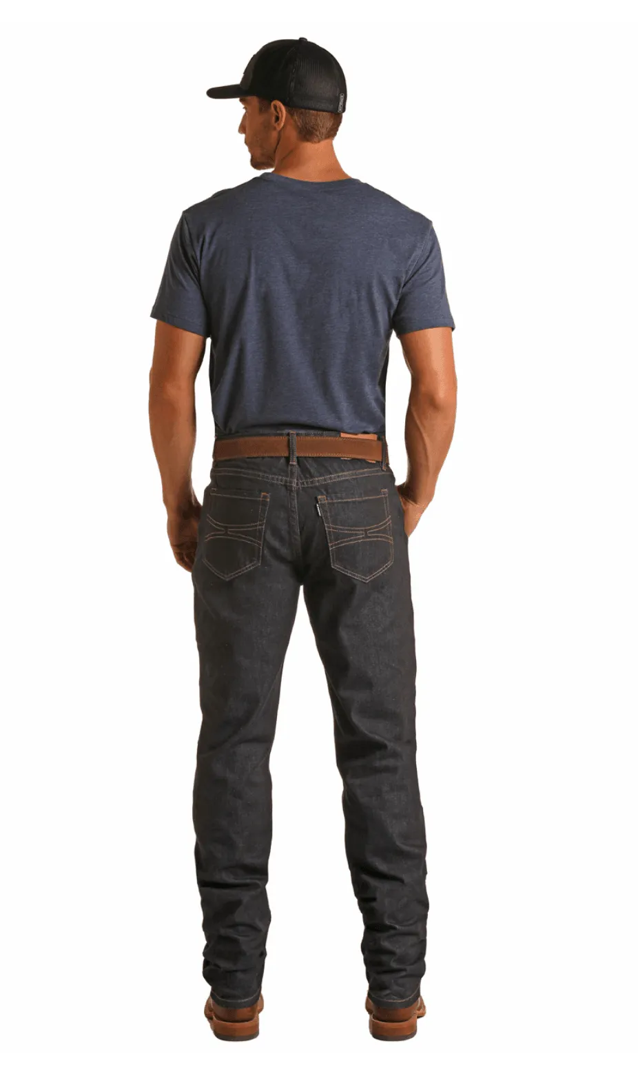 Hooey by Rock & Roll Cowboy Men's Reflex Double Barrel Relaxed Fit Stackable Bootcut Jean MTB3565