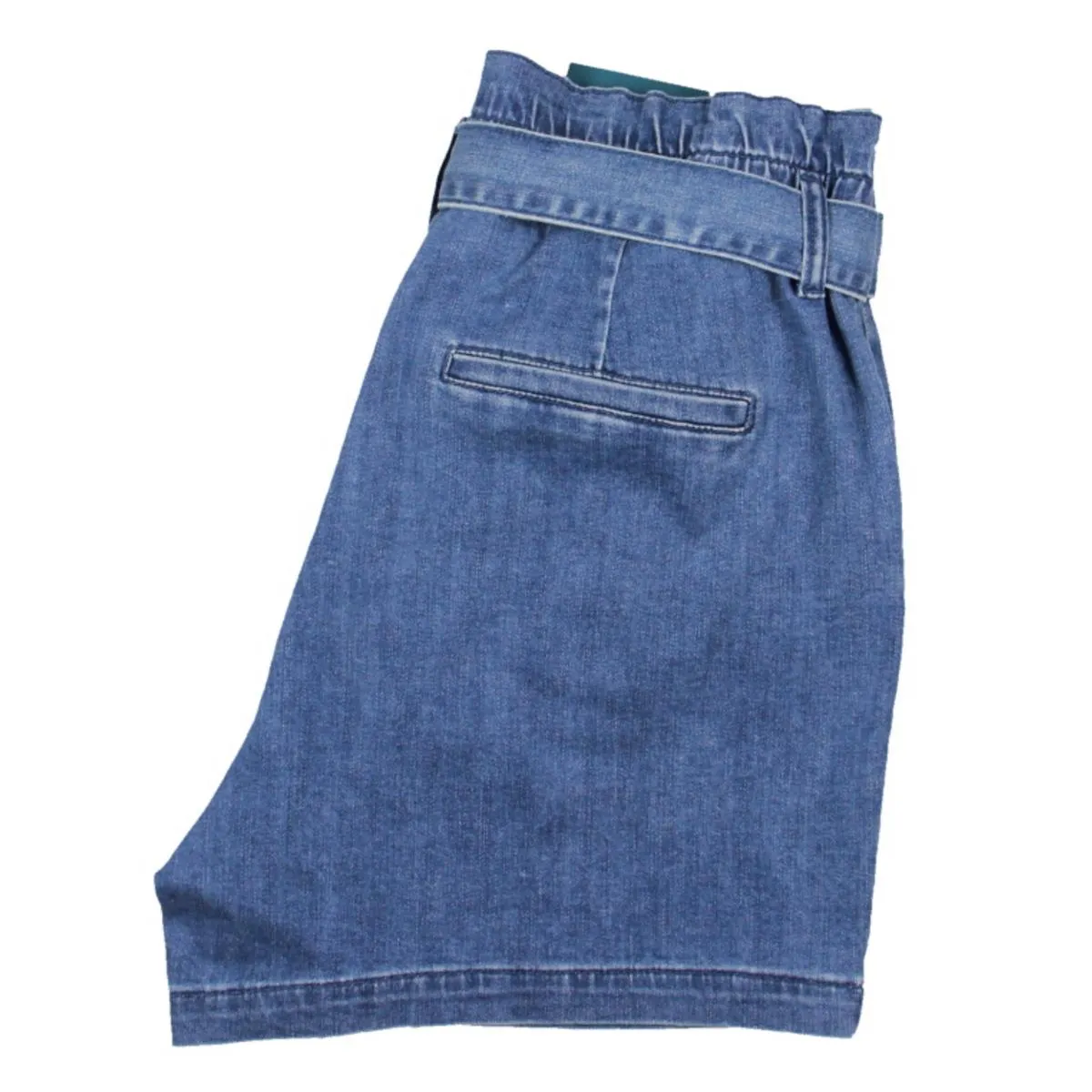 Jag Jeans Womens High-Rise Pleated Denim Shorts