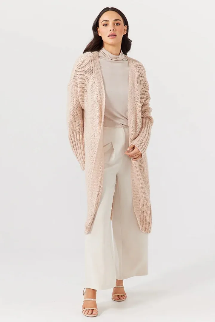 Long Cabin Cardi in Blush