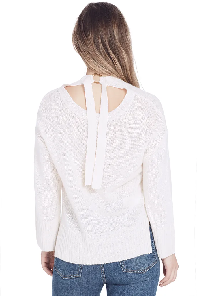 L/S Sweater w Back Keyhole
