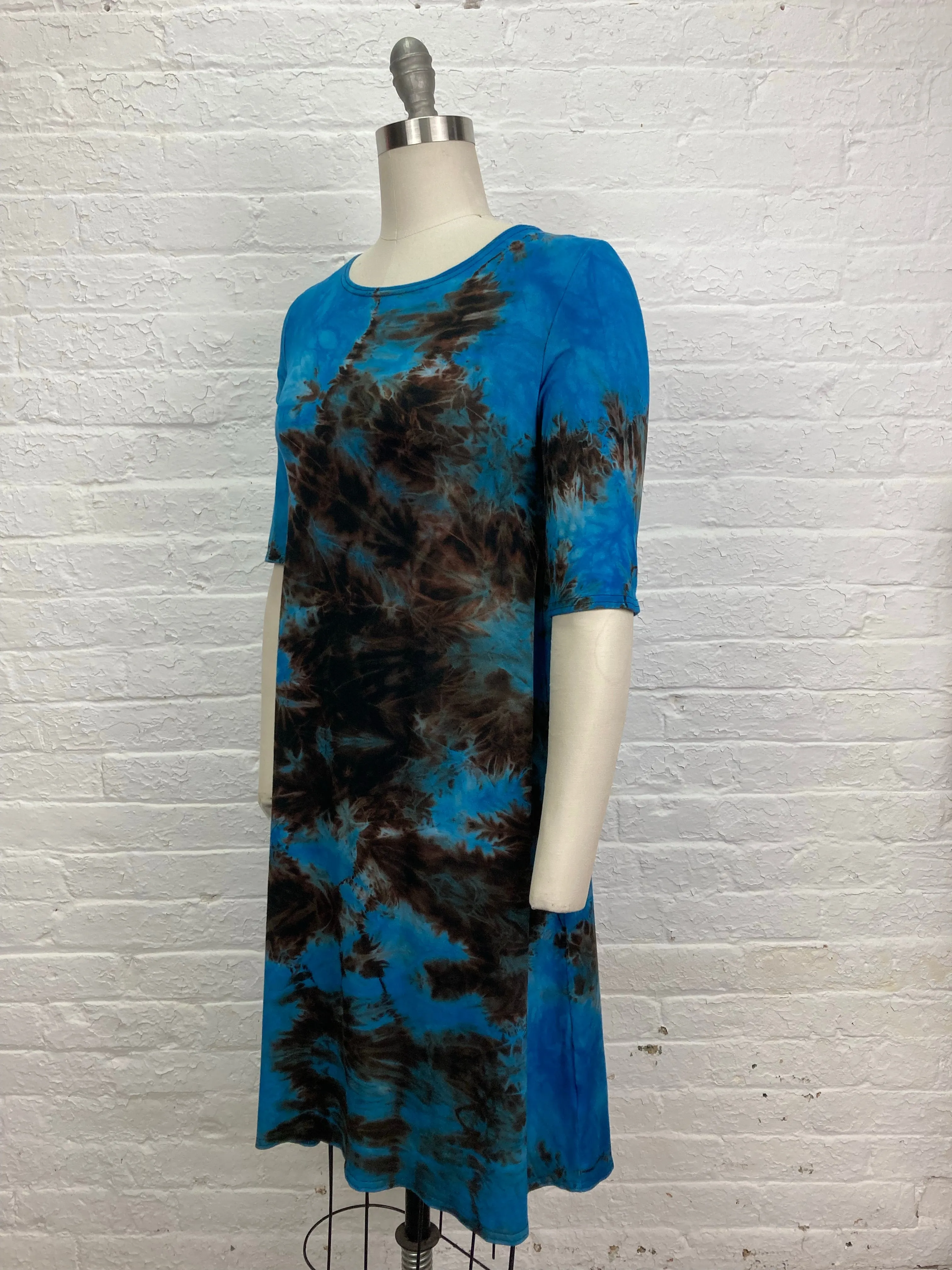 LUCILLE DRESS in Atlantic Blue Tangle
