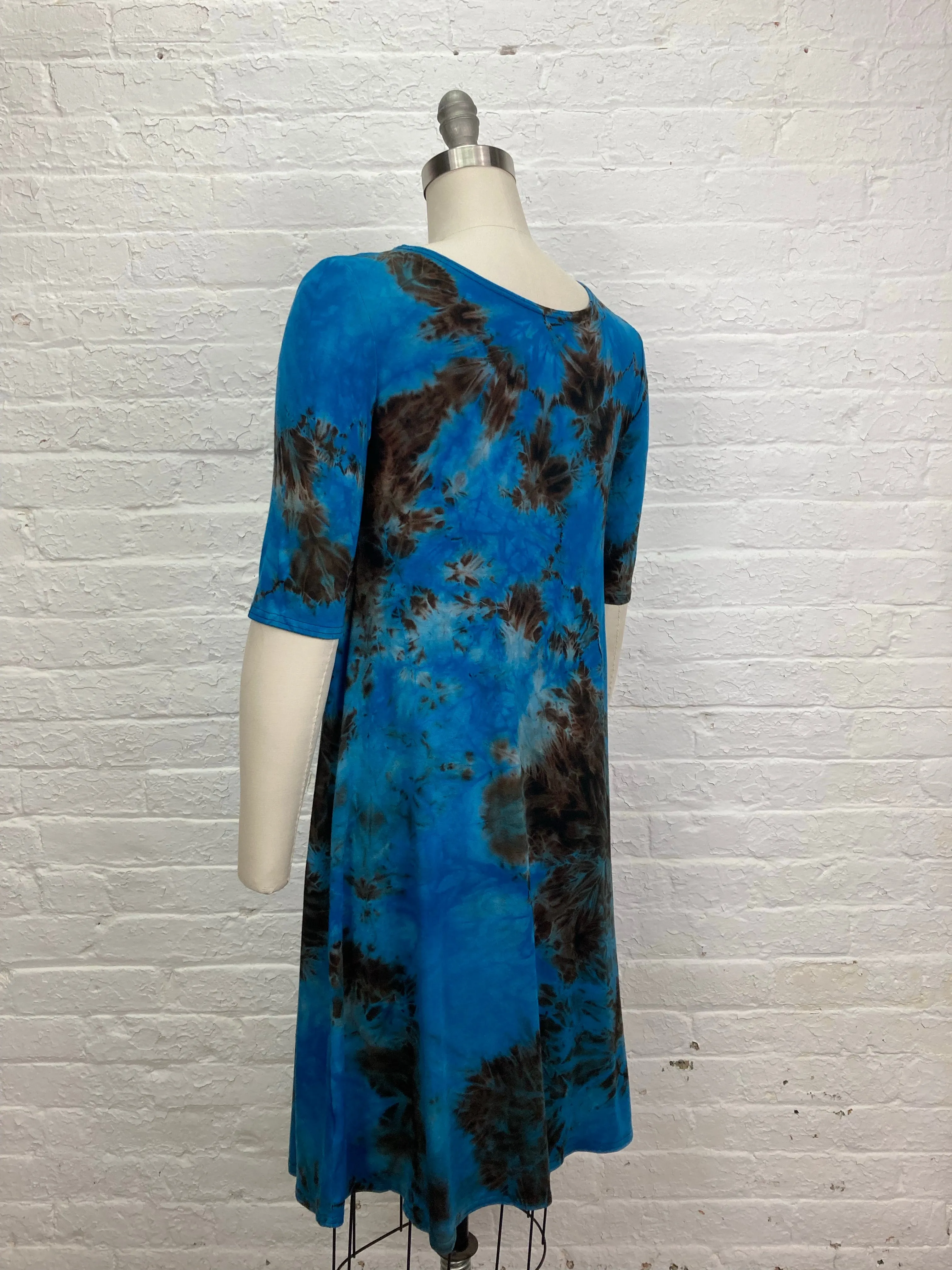 LUCILLE DRESS in Atlantic Blue Tangle