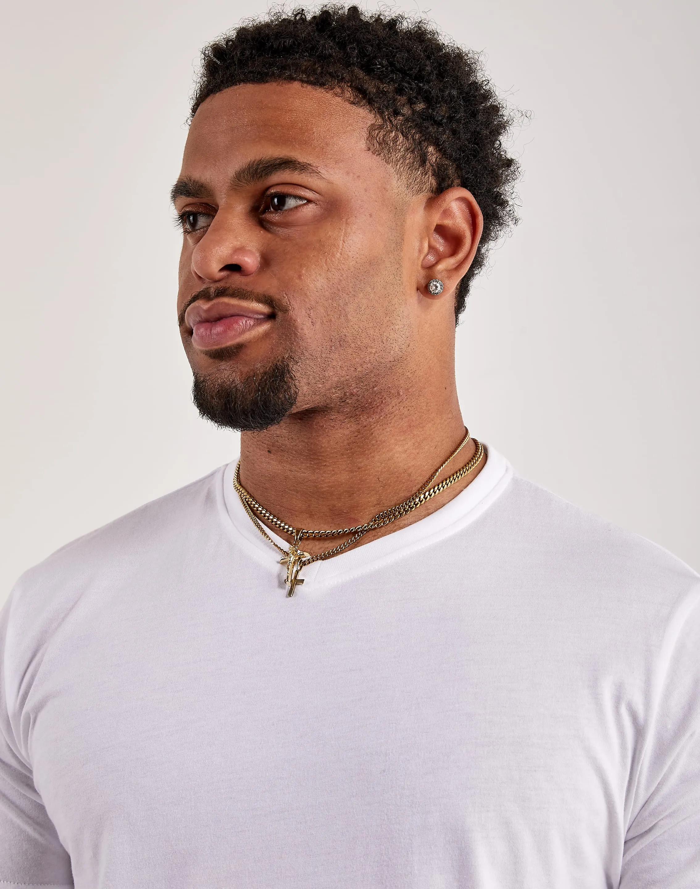 Luxe T Fitted V-Neck Tee