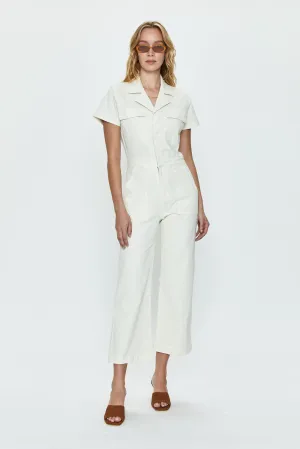 Makenna Wide Leg Jumpsuit - Eggshell