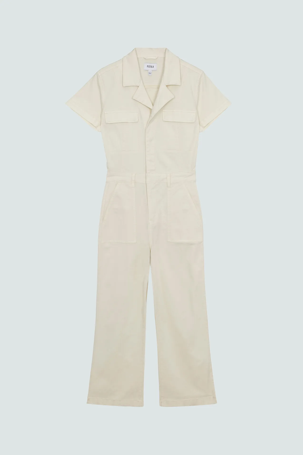 Makenna Wide Leg Jumpsuit - Eggshell