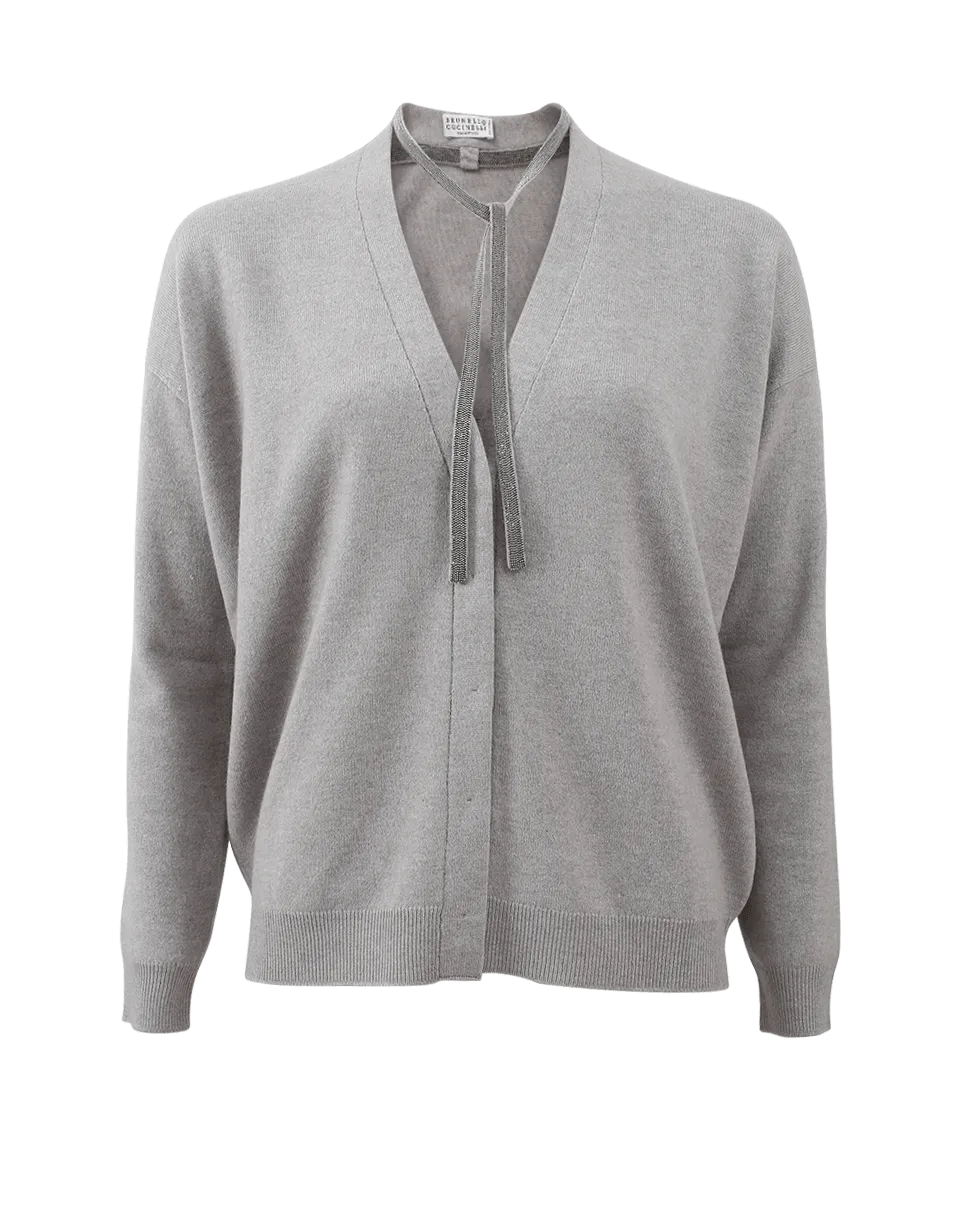 Neck Tie Cardigan