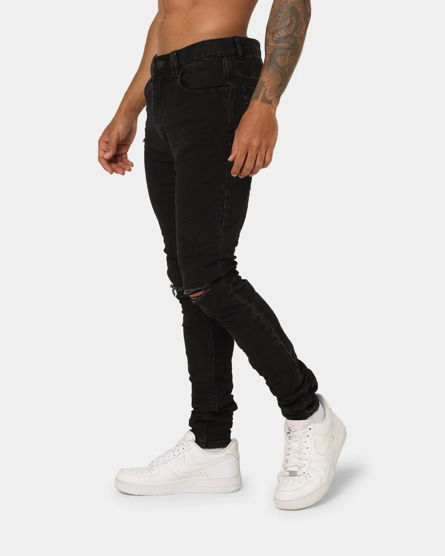 Nena And Pasadena Tyler Super Skinny Fit Jeans Vintage Black