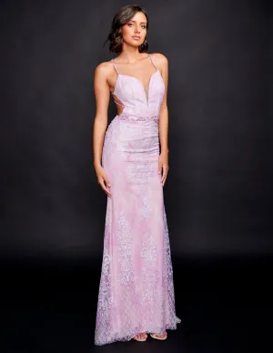 Nina Canacci 8216 Hunter Green Prom Dress Embellished Glitter