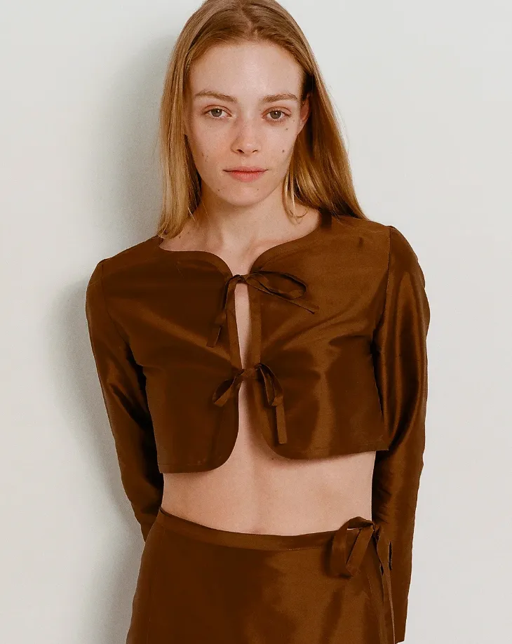 Noa Blouse in Bark