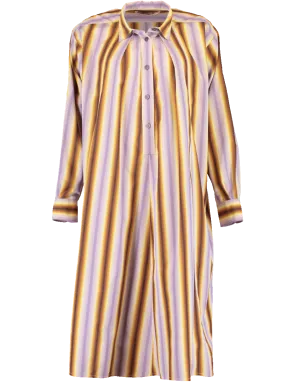 Oversized Stripe Shirt Dress