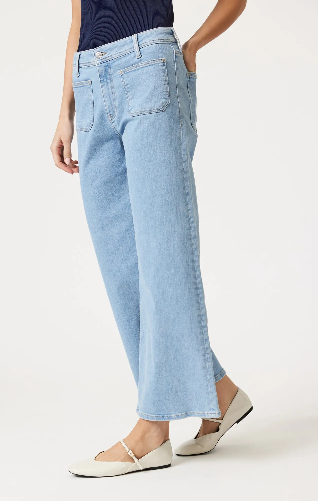 PALOMA MARINE WIDE LEG IN LIGHT BLUE FLEX BLUE