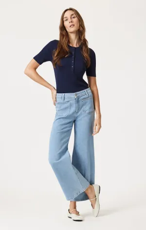 PALOMA MARINE WIDE LEG IN LIGHT BLUE FLEX BLUE