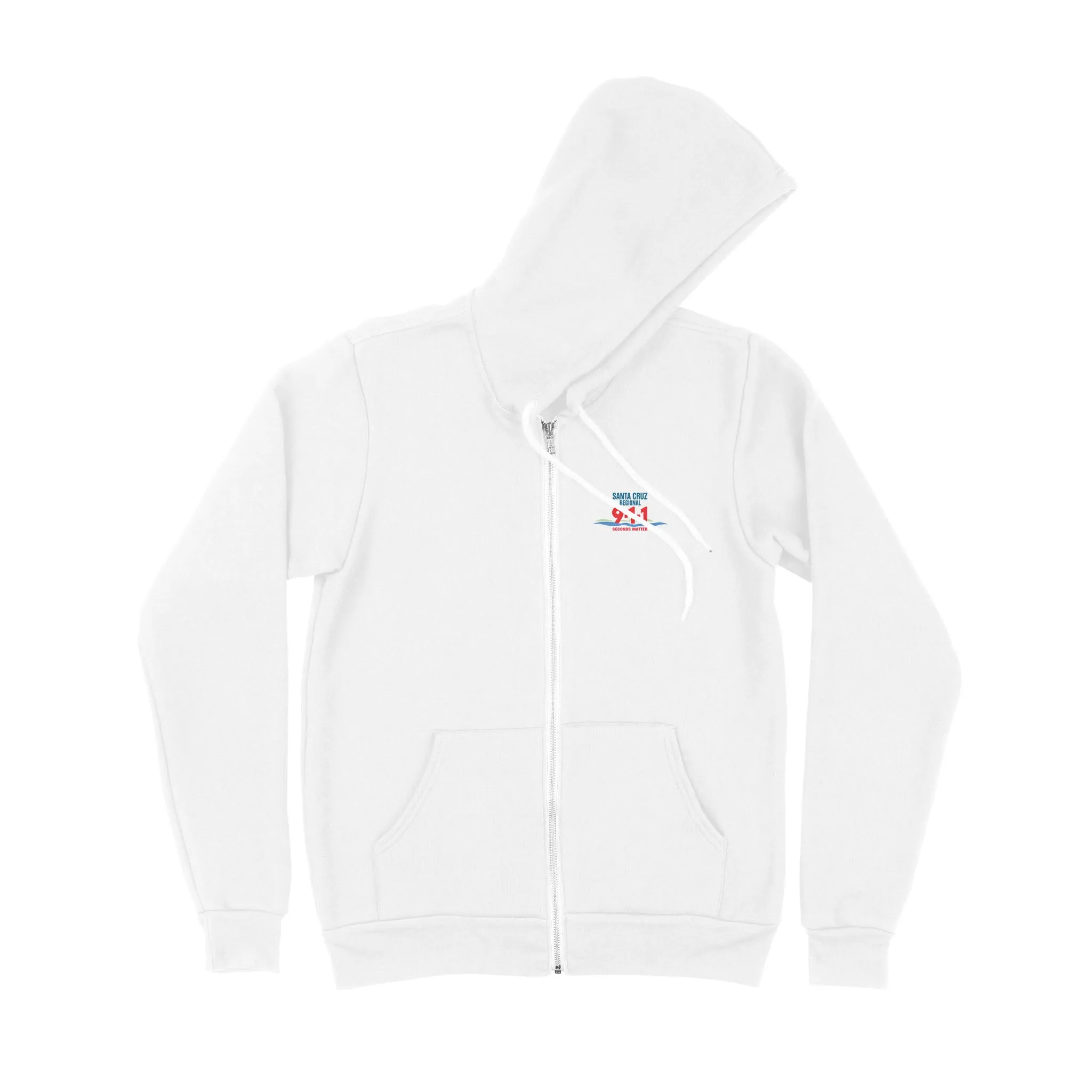 Premium Zip Hoodie - Santa Cruz 911 blue logo