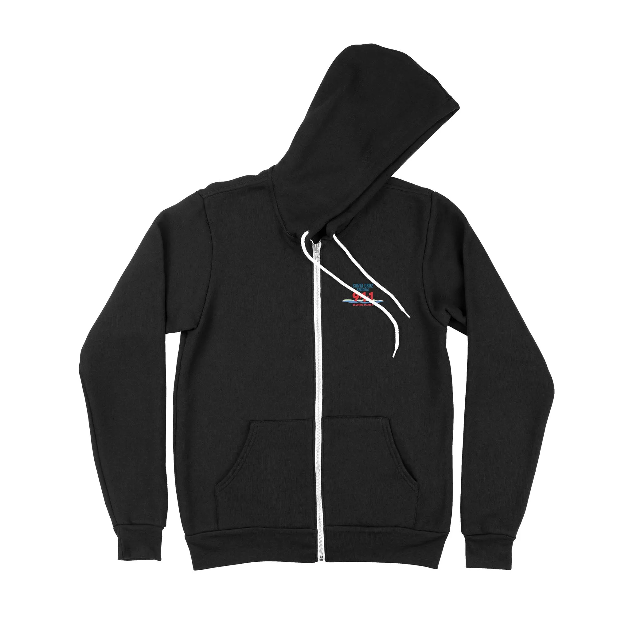 Premium Zip Hoodie - Santa Cruz 911 blue logo
