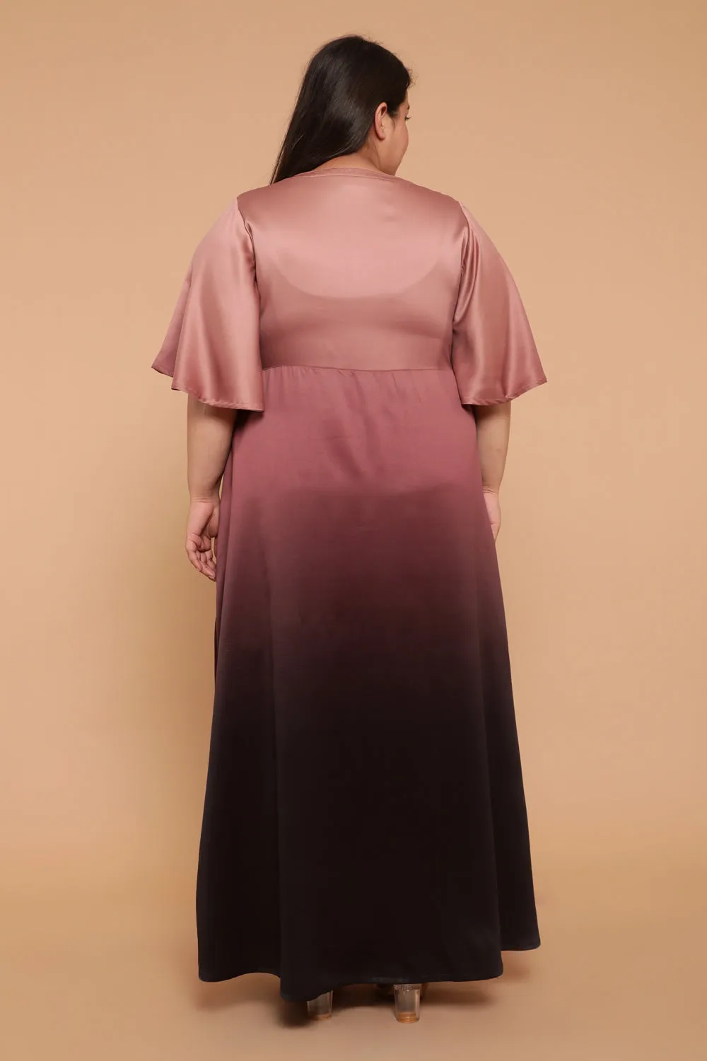Sandune Metallic Ombre Knot Dress