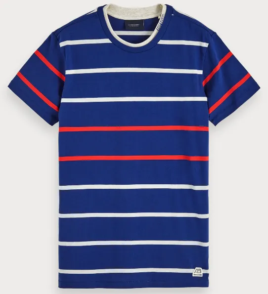 SCOTCH&SODA BASIC STRIPE TEE