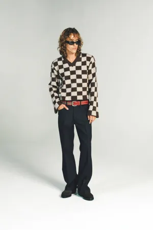 SECOND/LAYER | SHADOW V-NECK SWEATER