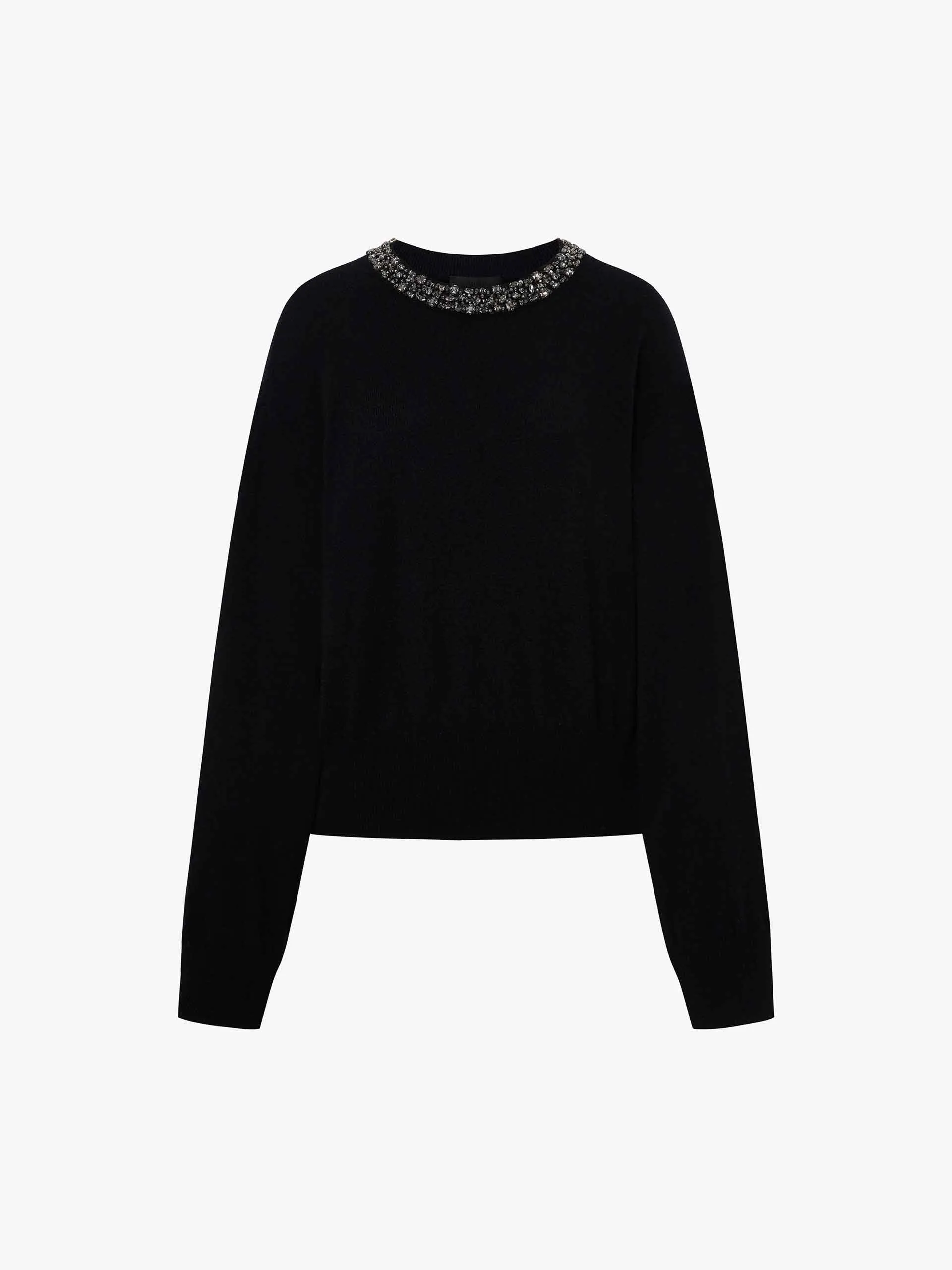 Sequin Collar Knit Sweater