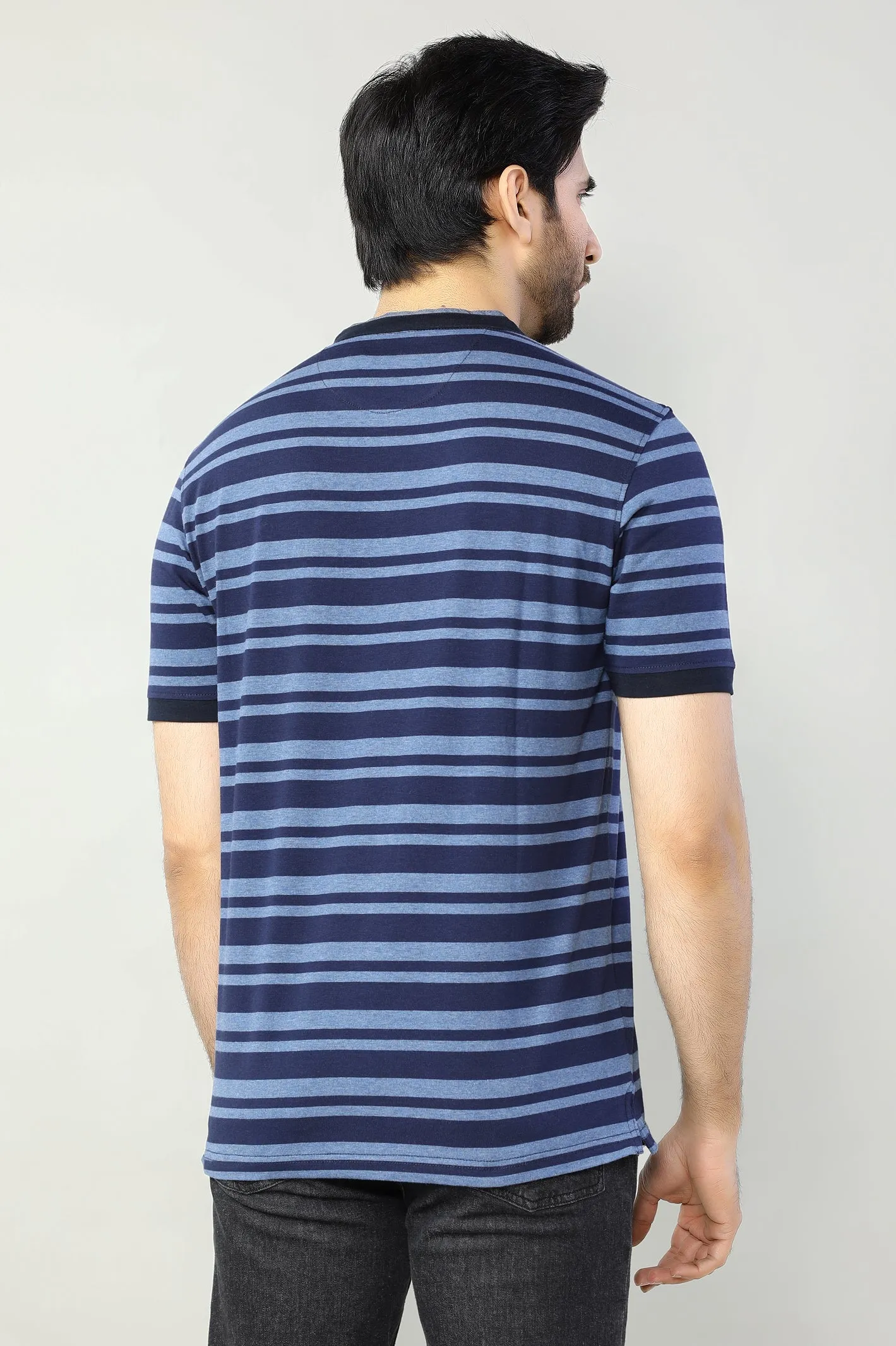 Striped Basic Crew Neck Shirt