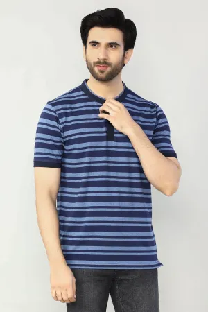 Striped Basic Crew Neck Shirt