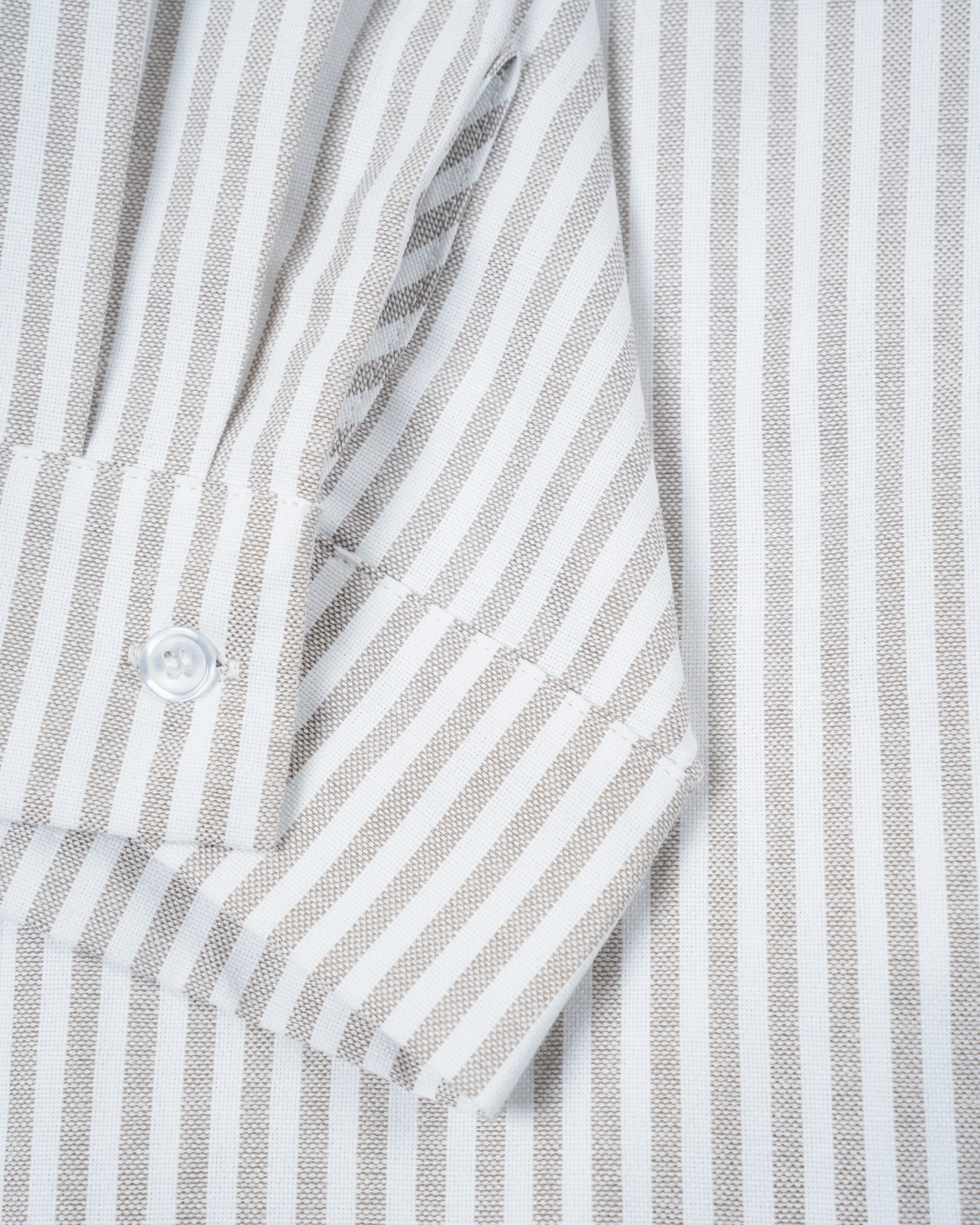Stripes Oversize Shirt (Khaki)